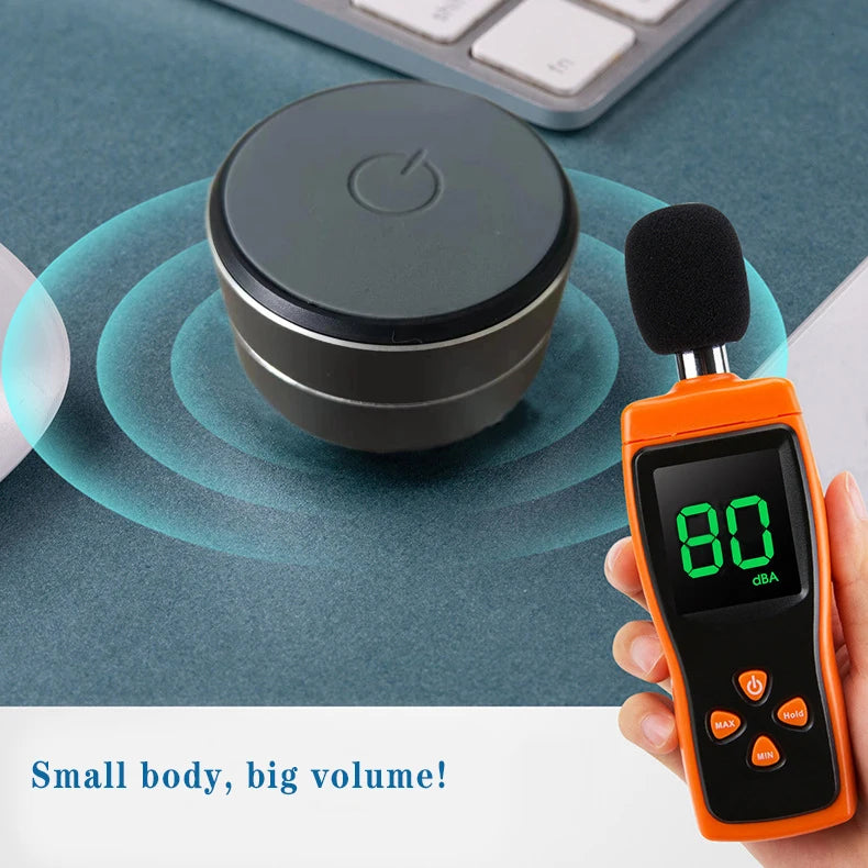 Bone Conduction Wireless Speaker - Sucker Mount, TWS Hi-Fi Sound Enhanced Bass, Wearable Loop, Resonance Features Dynamic Audio
