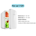 8L Mini Fridge Portable Car Home Cosmetics Fridge Outdoor Travel Camping Drink Cooler 12V/220V