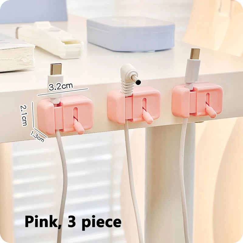 No-Drill Desk Cable Management Clips