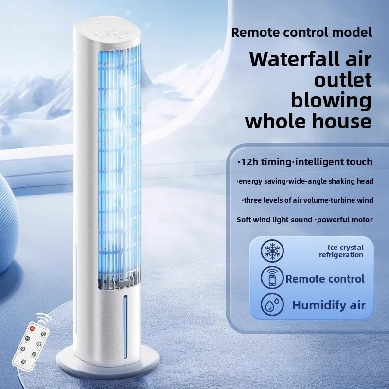 Air Conditioning Fan Refrigeration   Bedroom Small Air Cooler Indoor Portable Mobile Floor Silent Vertical Tower