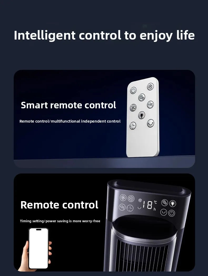 Air Conditioning Fan Refrigeration   Bedroom Small Air Cooler Indoor Portable Mobile Floor Silent Vertical Tower