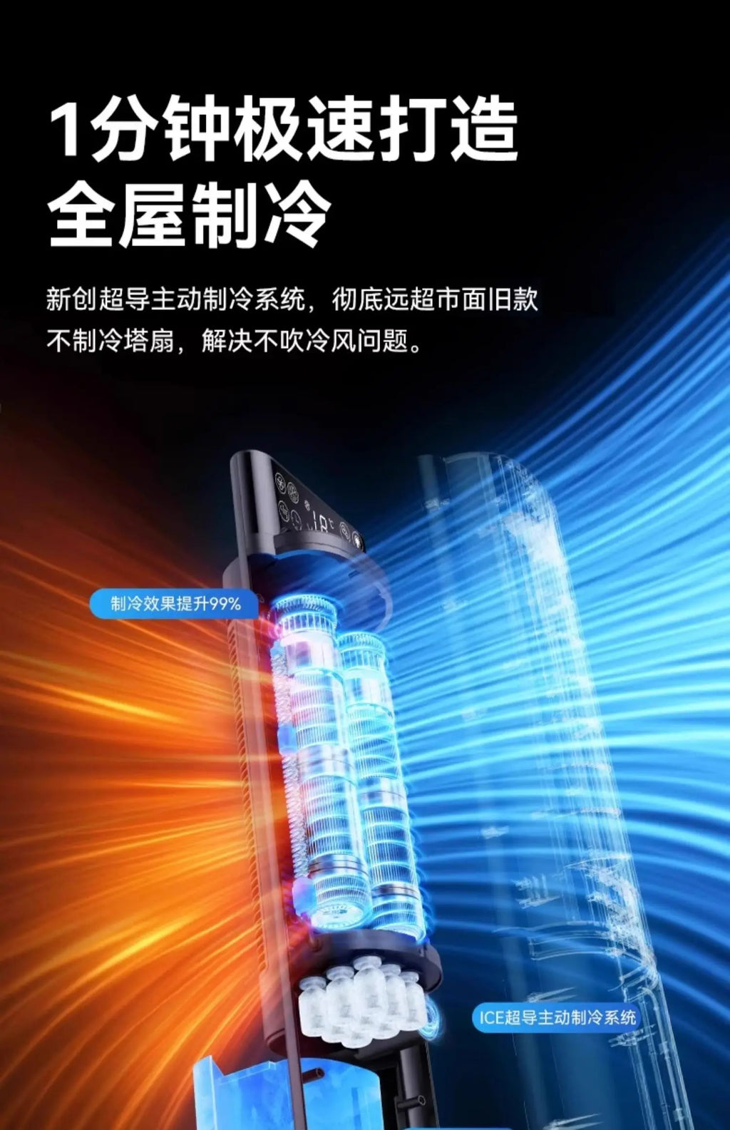 Air Conditioning Fan Refrigeration   Bedroom Small Air Cooler Indoor Portable Mobile Floor Silent Vertical Tower