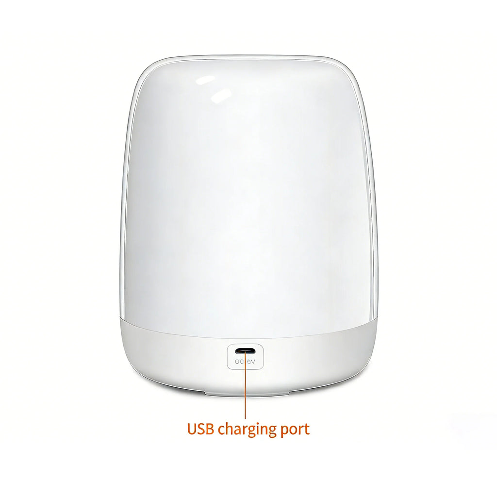 Touch Night Light With Sunrise Simulation Alarm Clock Warm White Bedside Sleeping Light Bedside Light Lamp