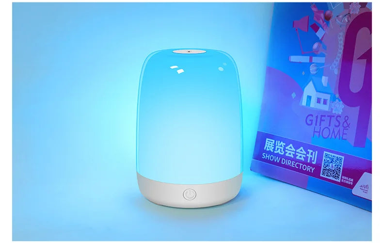 Touch Night Light With Sunrise Simulation Alarm Clock Warm White Bedside Sleeping Light Bedside Light Lamp