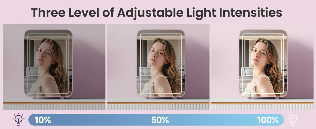 Skincare Fridge With Dimmable LED Light Mirror 4L Makeup Mini Fridge for Bedroom, Car, Office Portable Small Refrigerator