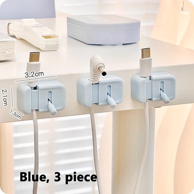 No-Drill Desk Cable Management Clips