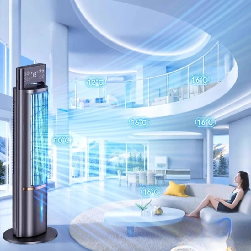 Air Conditioning Fan Refrigeration   Bedroom Small Air Cooler Indoor Portable Mobile Floor Silent Vertical Tower
