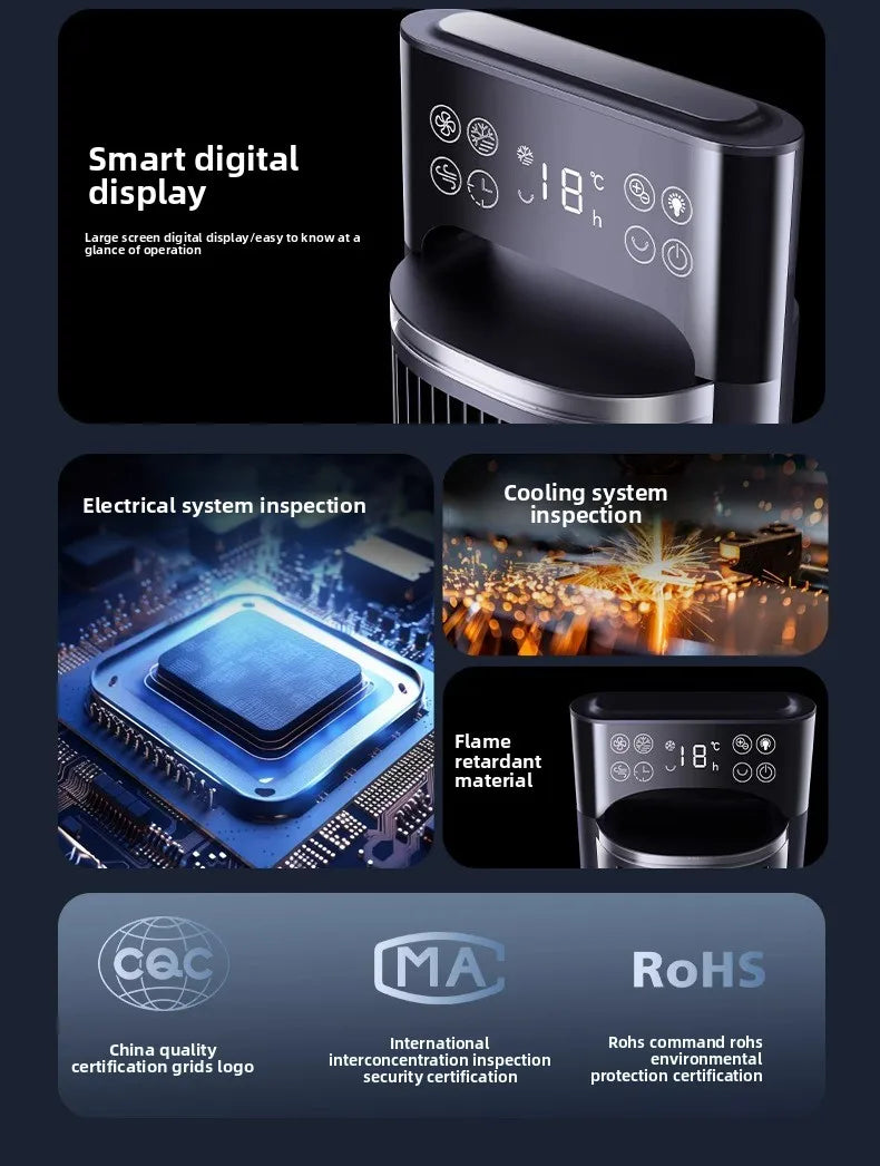 Air Conditioning Fan Refrigeration   Bedroom Small Air Cooler Indoor Portable Mobile Floor Silent Vertical Tower