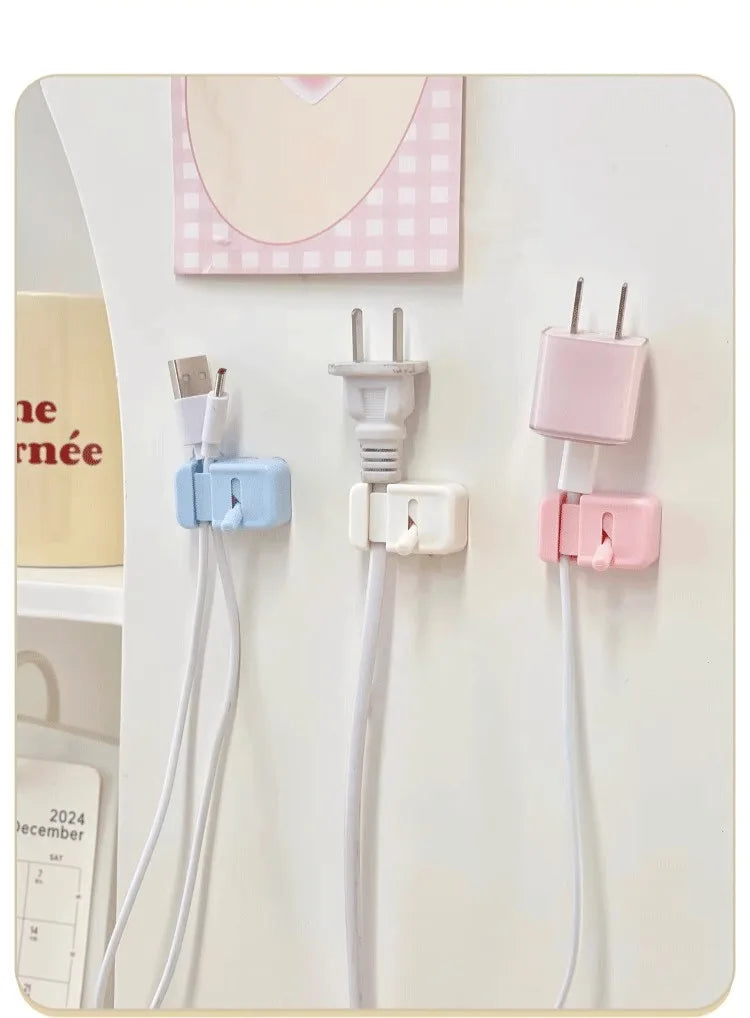 Cable Management Clip For Desk - Simple No-Drill Edge-Mounted Cord Organizer For Charging Cables And Data Wires.