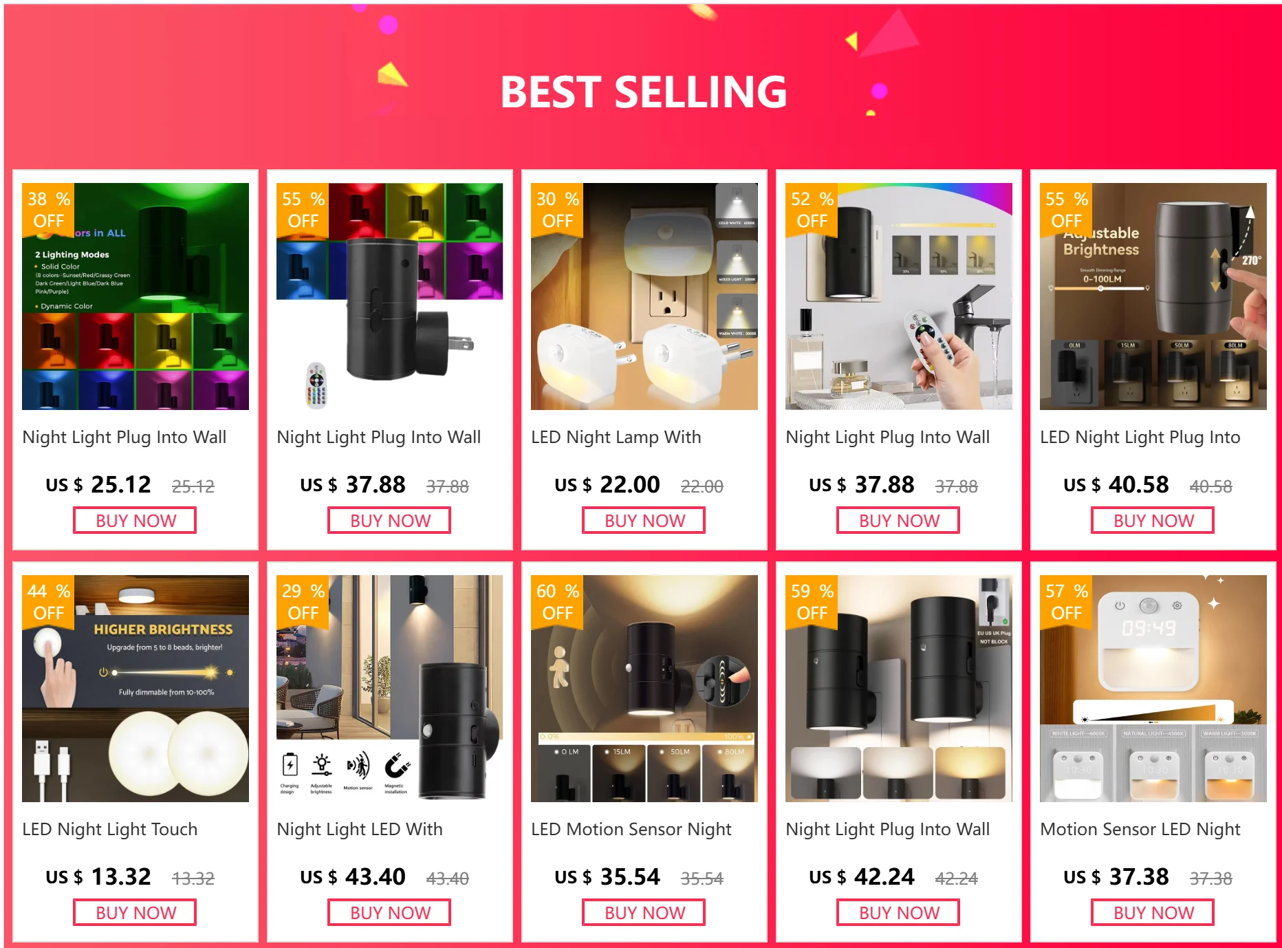 Night Light Plug Into Wall EU US UK Plug In Night Lamp With Dusk to Dawn LED Light Sensor 3 Colors Dimmable For Bedroom
