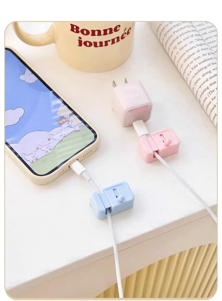 Cable Management Clip For Desk - Simple No-Drill Edge-Mounted Cord Organizer For Charging Cables And Data Wires.
