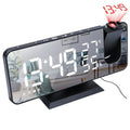 2026 NEW Smart LED Digital Alarm Clock Radio Table Electronic Desktop Clock with 180 Time Projector USB Wake Up Snooze Function