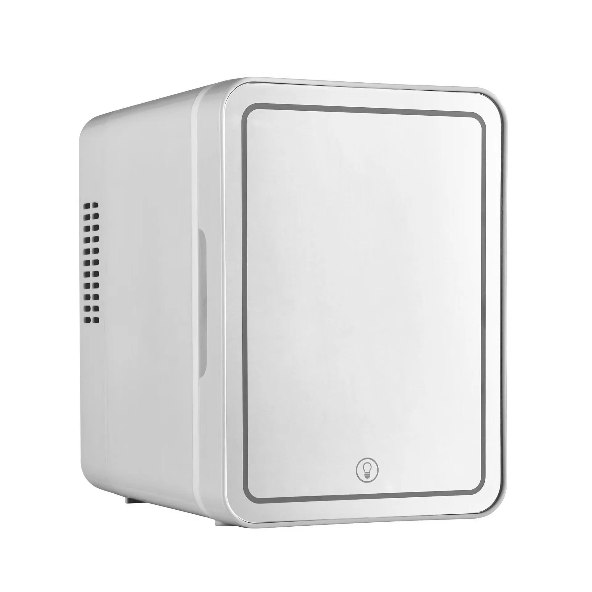 Mini Skincare Fridge with LED Mirror